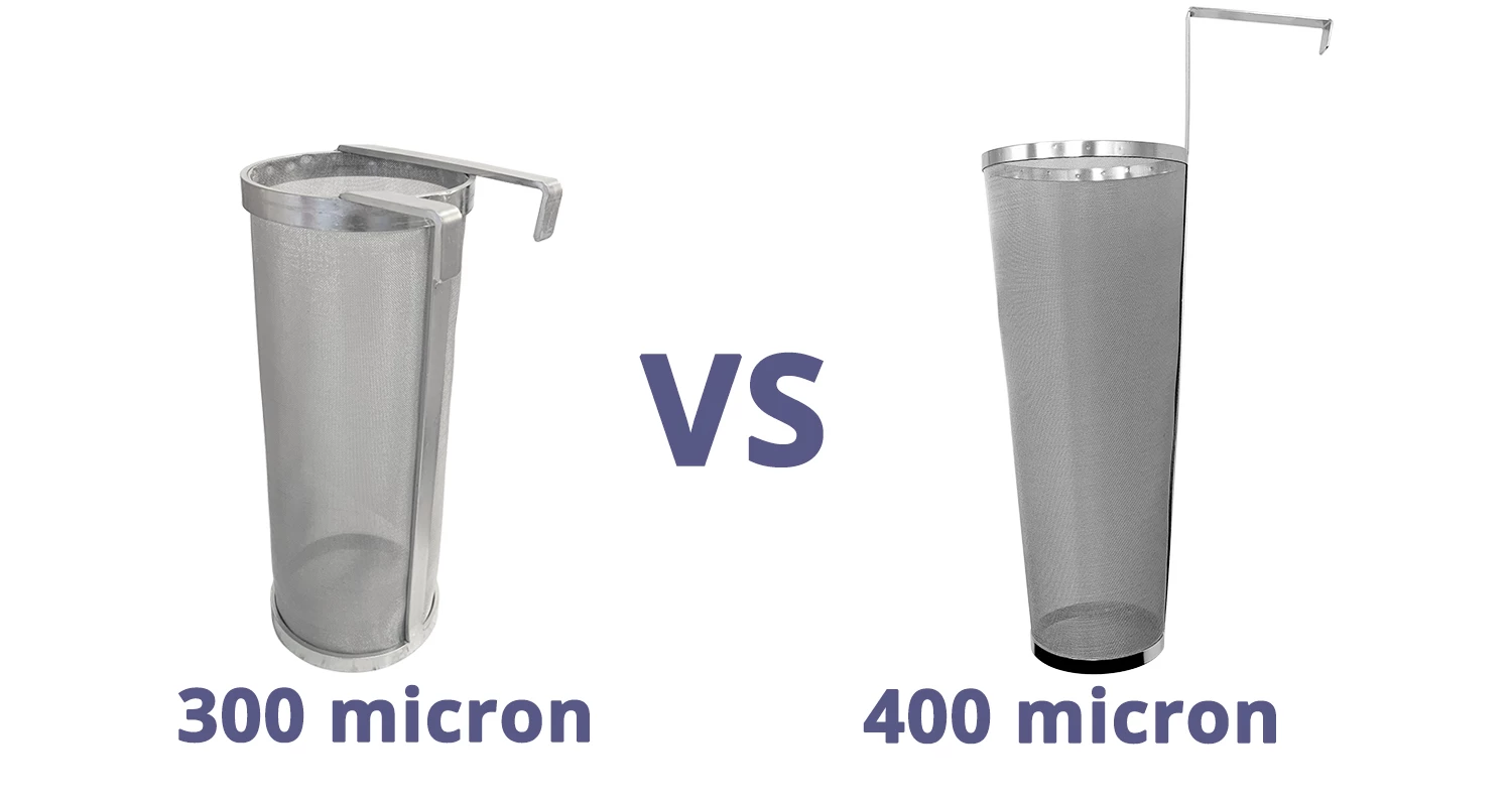 300 vs 400 micron hop spider